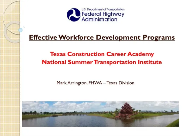 Effective Workforce Development Programs Texas Construction Career Academy