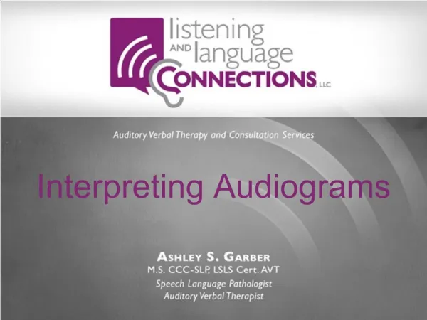 Interpreting Audiograms