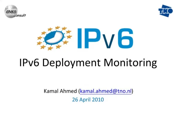 IPv6 Deployment Monitoring