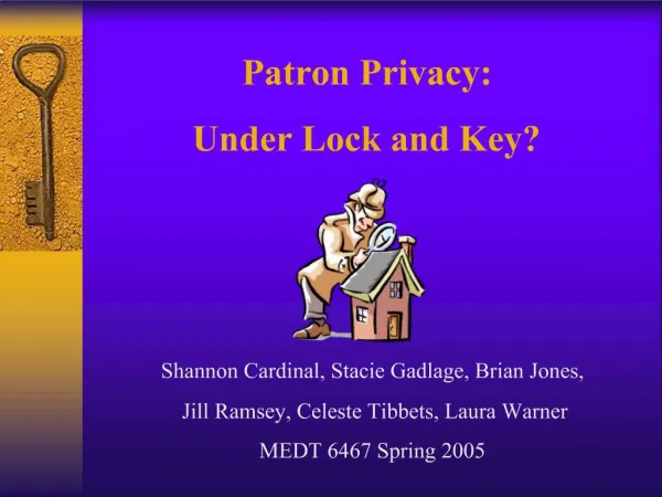 Patron Privacy: Under Lock and Key