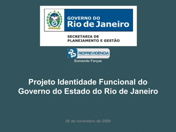 Projeto Identidade Funcional do Governo do Estado do Rio de Janeiro