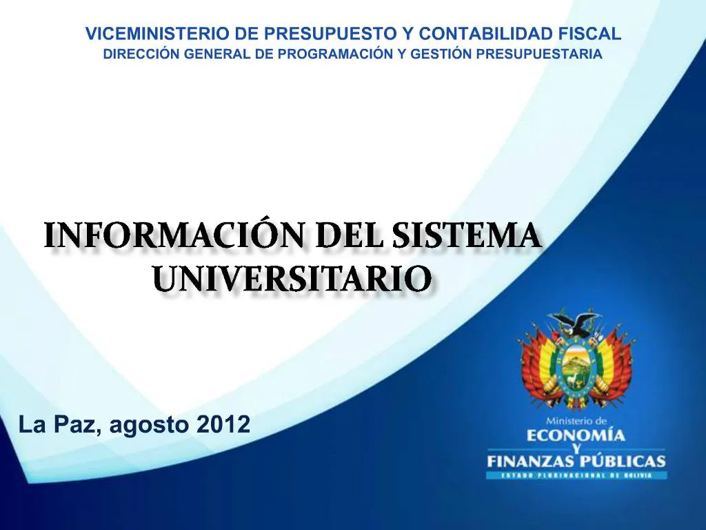PPT Informaci N Del Sistema Universitario PowerPoint Presentation Free Download ID