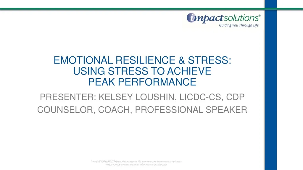 emotional resilience stress using stress to achieve peak performance