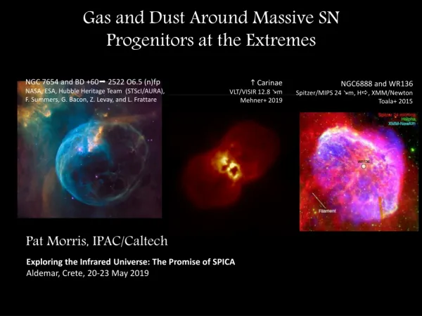 Gas and Dust Around Massive SN Progenitors at the Extremes