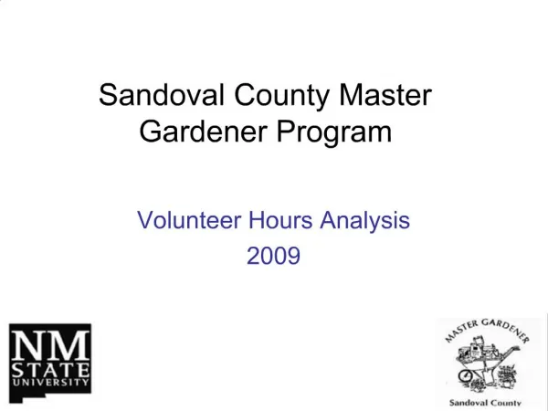 Sandoval County Master Gardener Program
