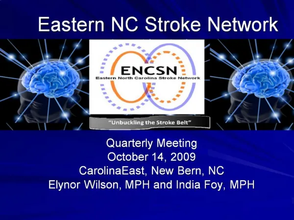 Eastern NC Stroke Network