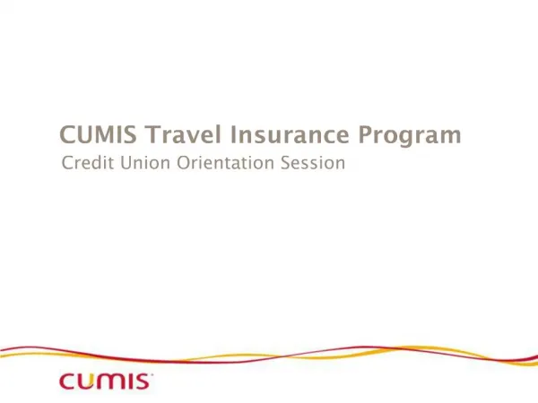 CUMIS Travel Insurance Program