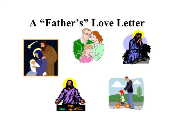 A Father s Love Letter