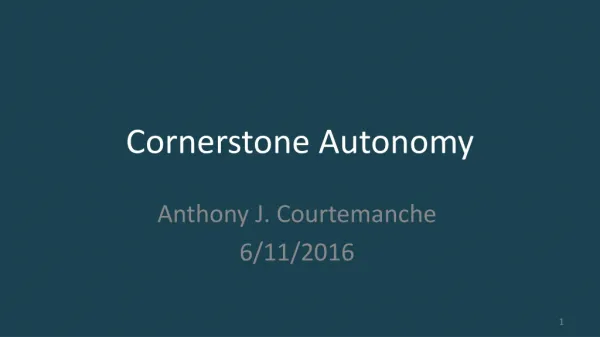 Cornerstone Autonomy