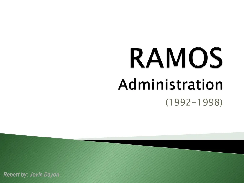 ramos administration