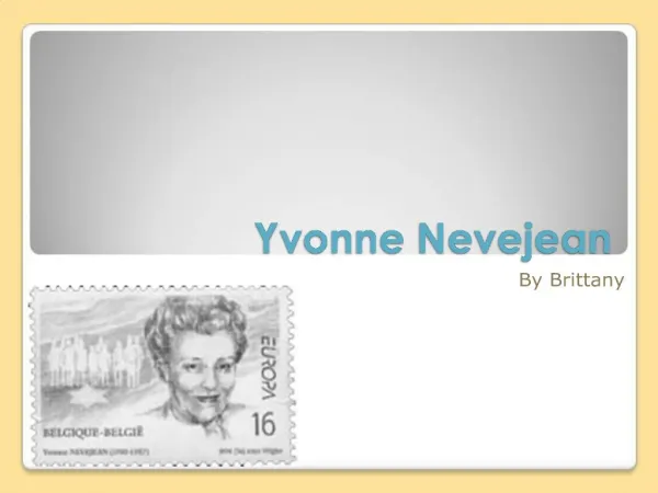 Yvonne Nevejean
