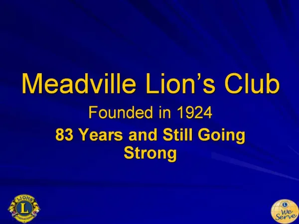 Meadville Lion s Club