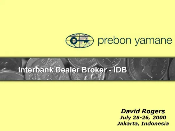 Interbank Dealer Broker - IDB