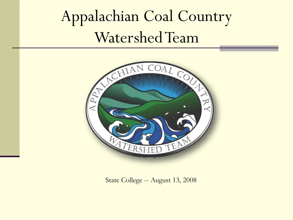 appalachian coal country watershed team