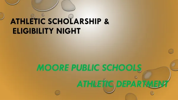 Athletic Scholarship &amp; Eligibility Night