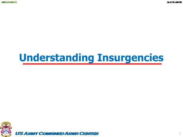 Understanding Insurgencies