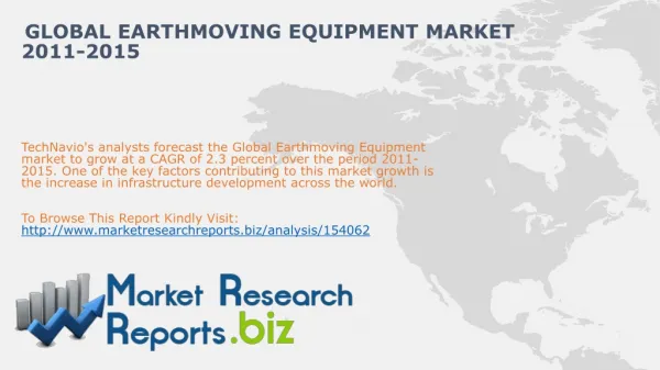 Global Earthmoving Equipment Market 2011-2015