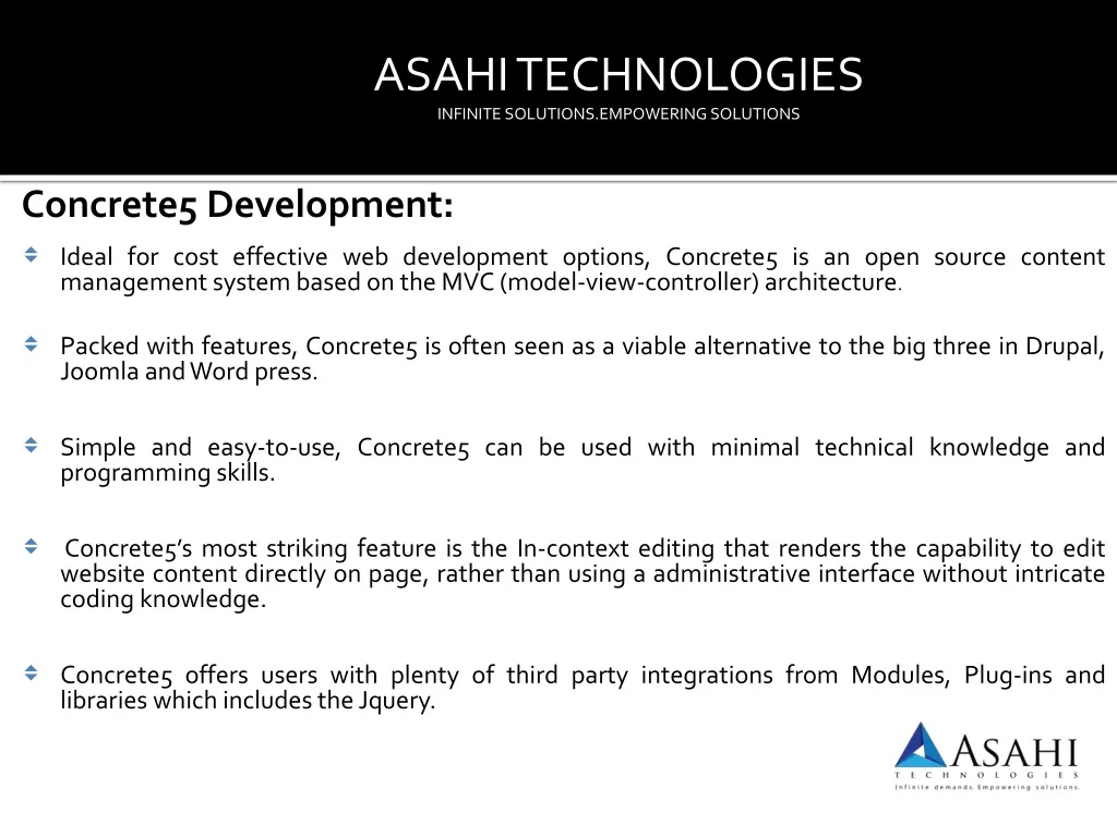 asahi technologies infinite solutions empowering