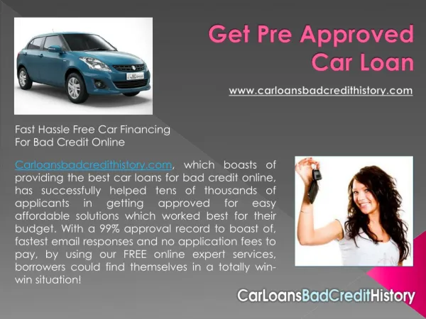 Pre approved for auto loan
