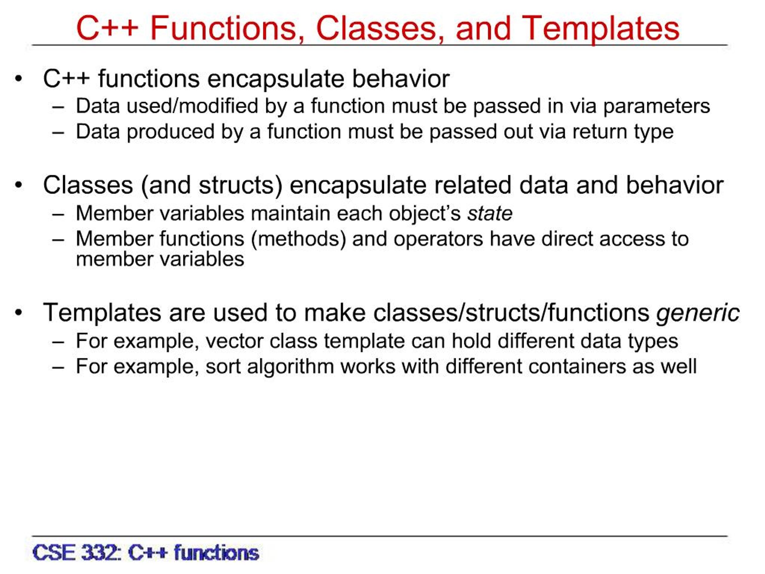 c functions | pptx Images High Quality Grahic PPT - C Functions, Classes, and Templates PowerPoint Presentation, free ...