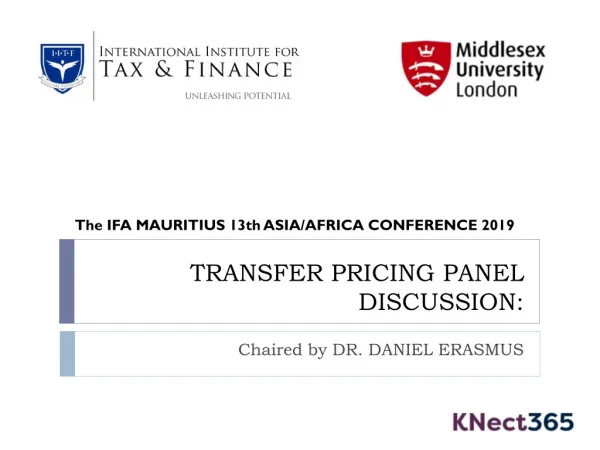 TRANSFER PRICING PANEL DISCUSSION: