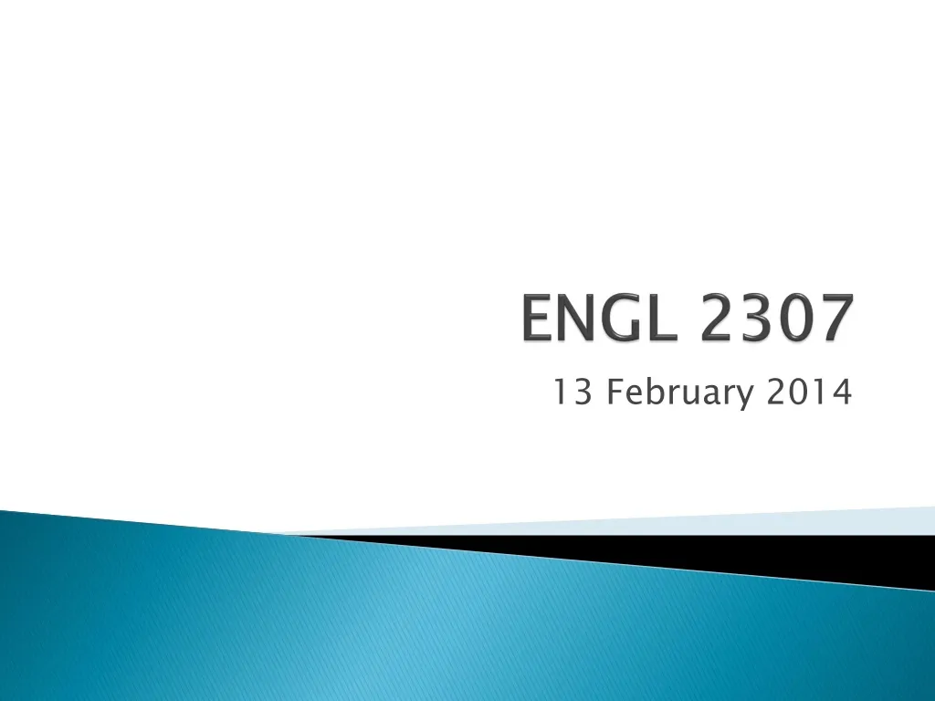 engl 2307