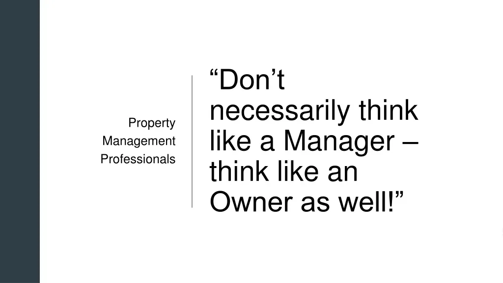 property management professionals