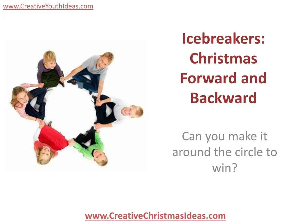 icebreakers christmas forward and backward
