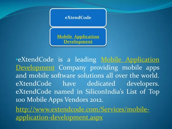 eXtendCode - Mobile Application Development