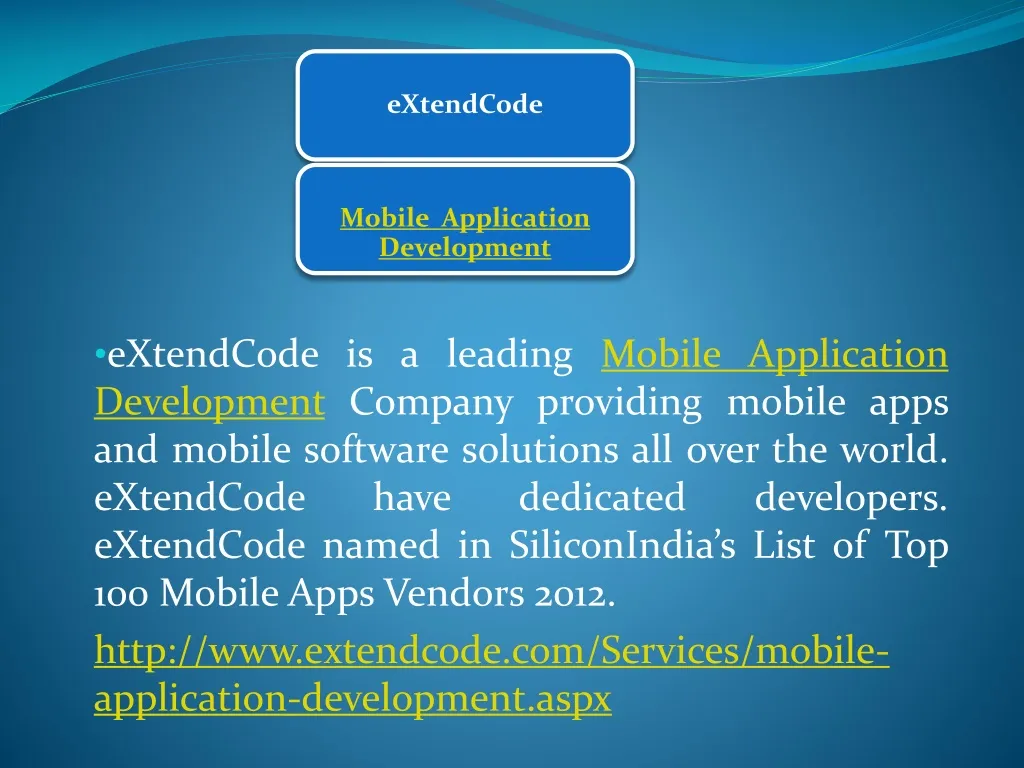 extendcode is a leading mobile application