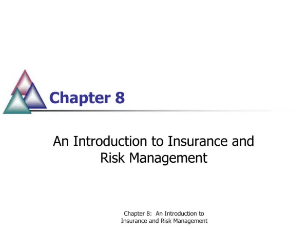 An Introduction to Insurance and Risk Management