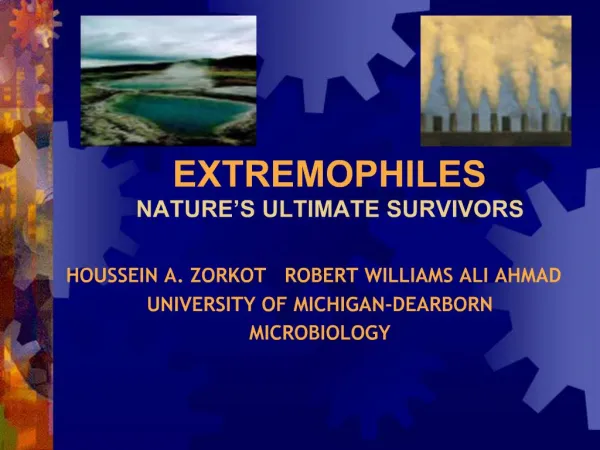 EXTREMOPHILES NATURE S ULTIMATE SURVIVORS