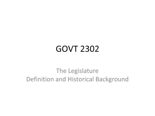 GOVT 2302