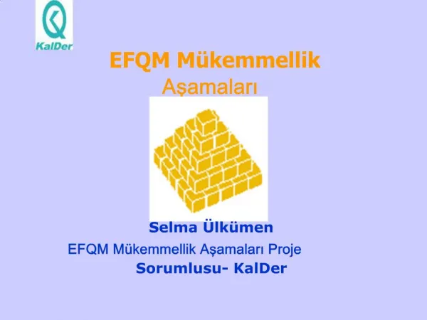 EFQM M kemmellik Asamalari