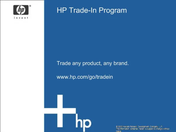 HP Trade-In Program