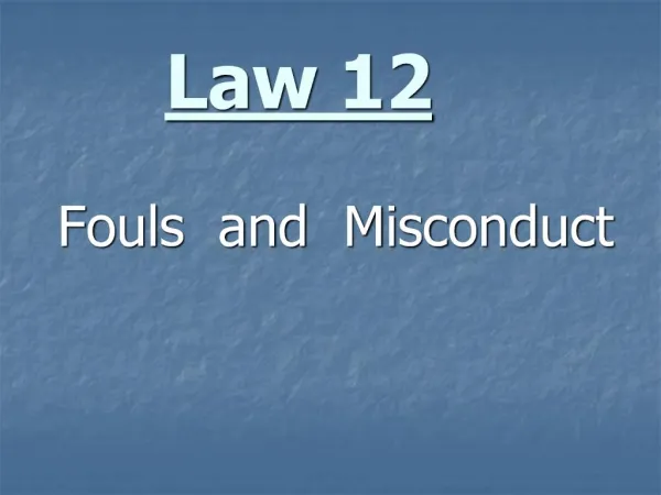 Law 12