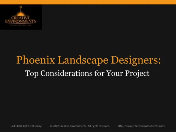 Phoenix Landscape Designers: Top Considerations