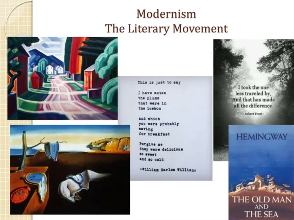 Modernism The Literary Movement