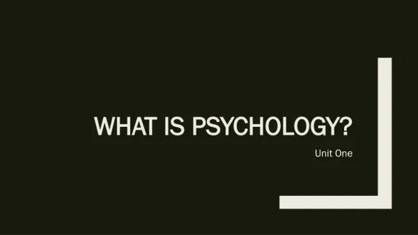 What is psychology?