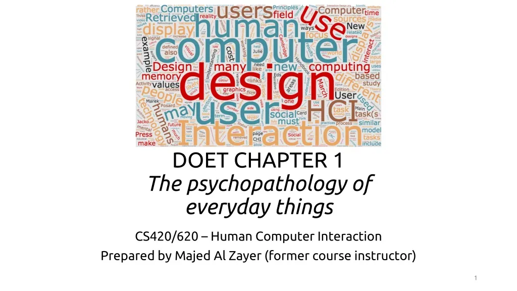 doet chapter 1 the psychopathology of everyday things