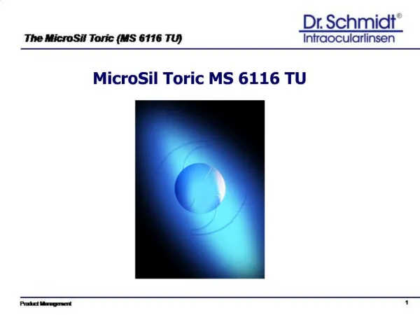 MicroSil Toric MS 6116 TU