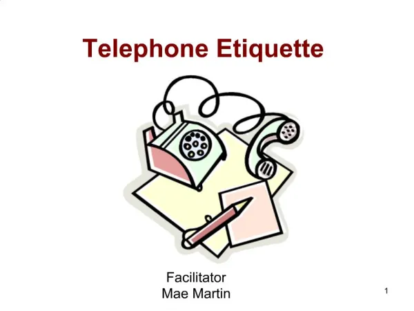 Telephone Etiquette