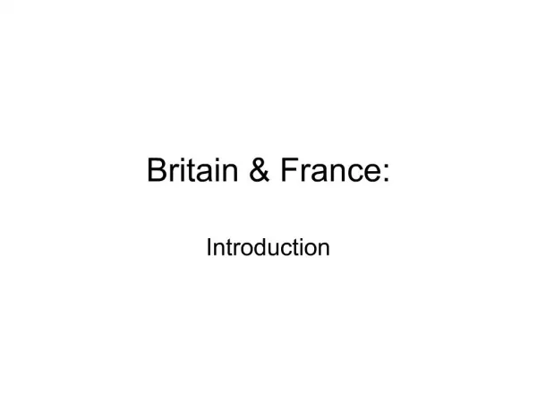 Britain France: