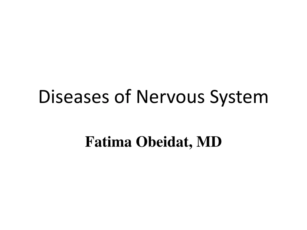 diseases of nervous system