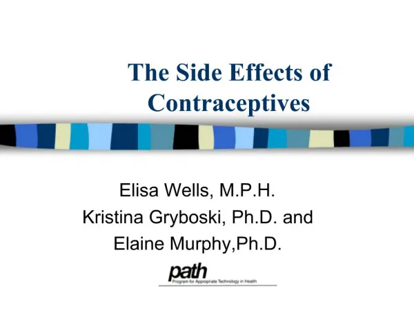 The Side Effects of Contraceptives
