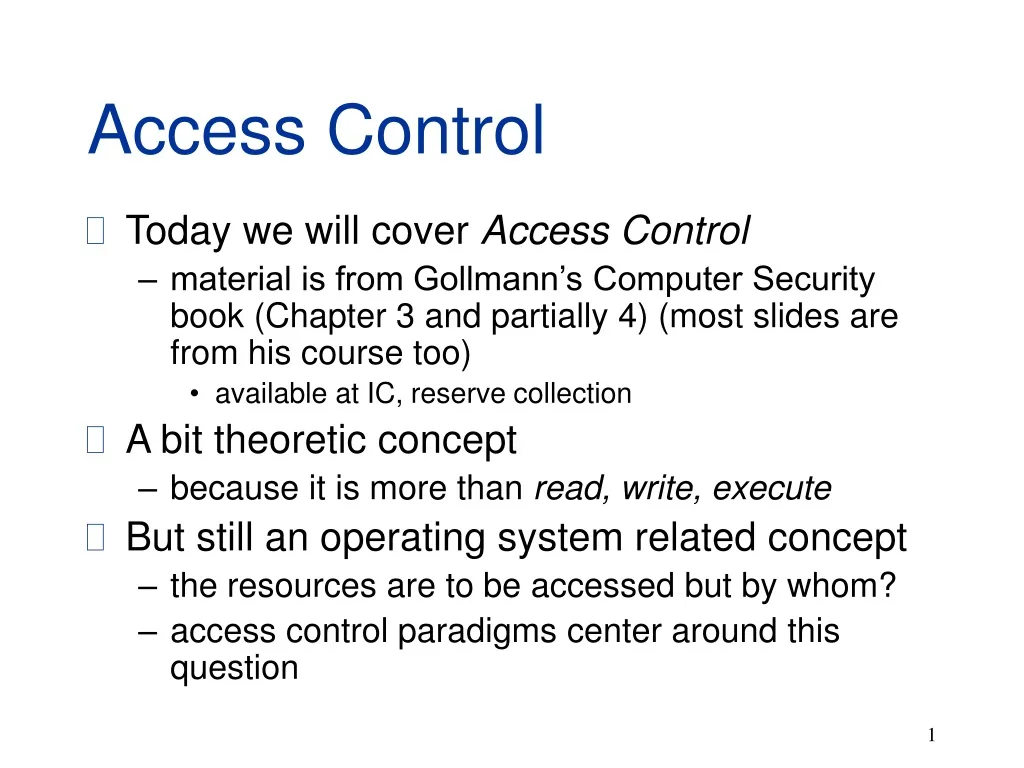 access control