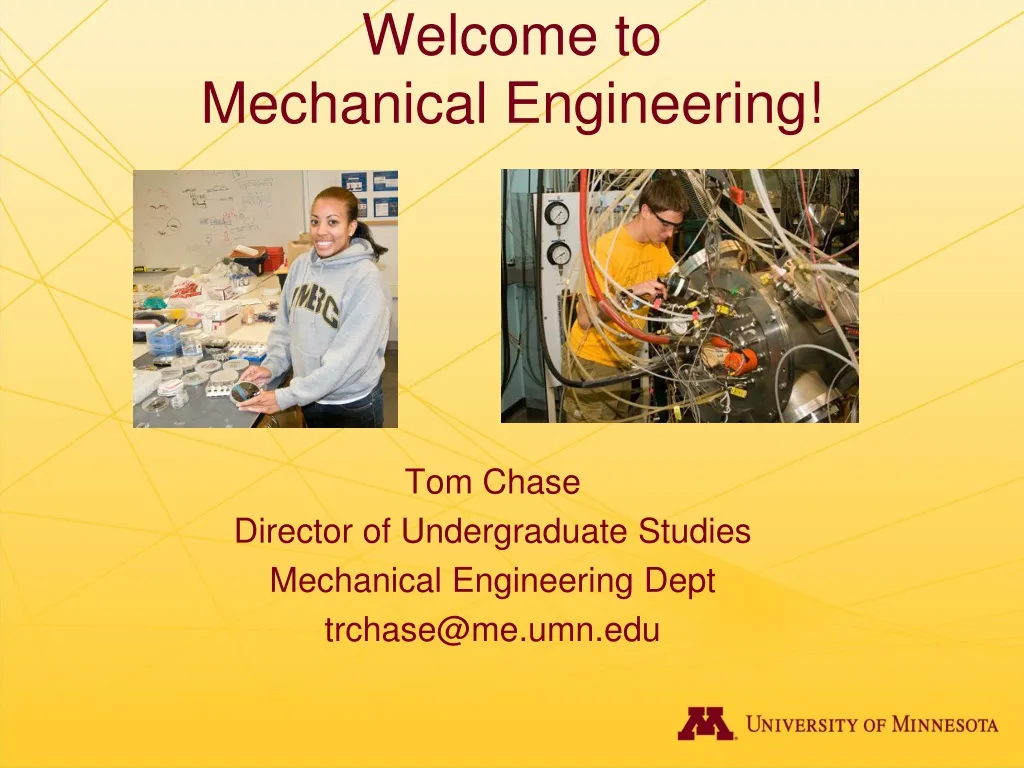 welcome to mechanical engineering