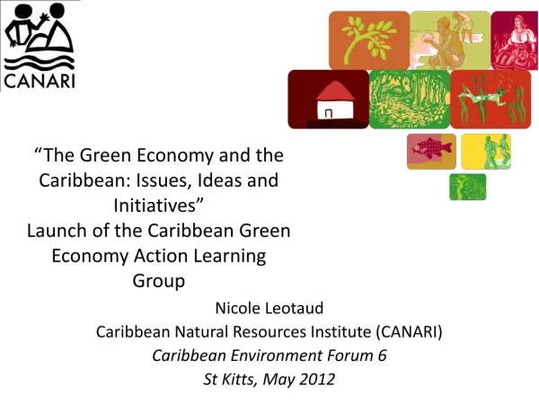 Nicole Leotaud Caribbean Natural Resources Institute (CANARI) Caribbean Environment Forum 6