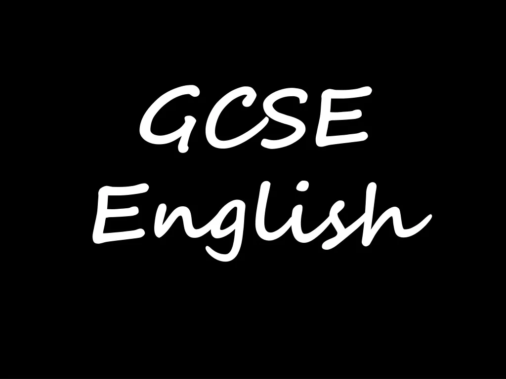 gcse english