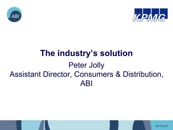 The industry s solution